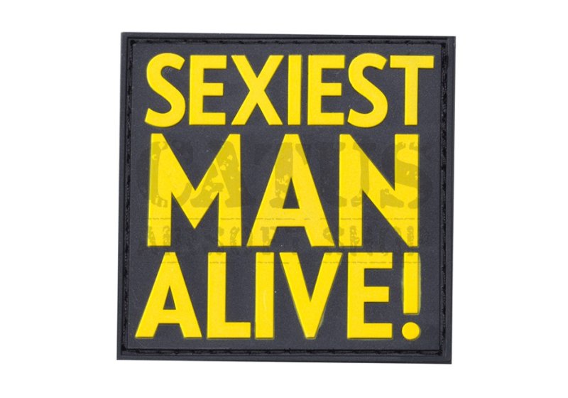 Nášivka na suchý zips 3D Sexiest Man Alive Žltá 