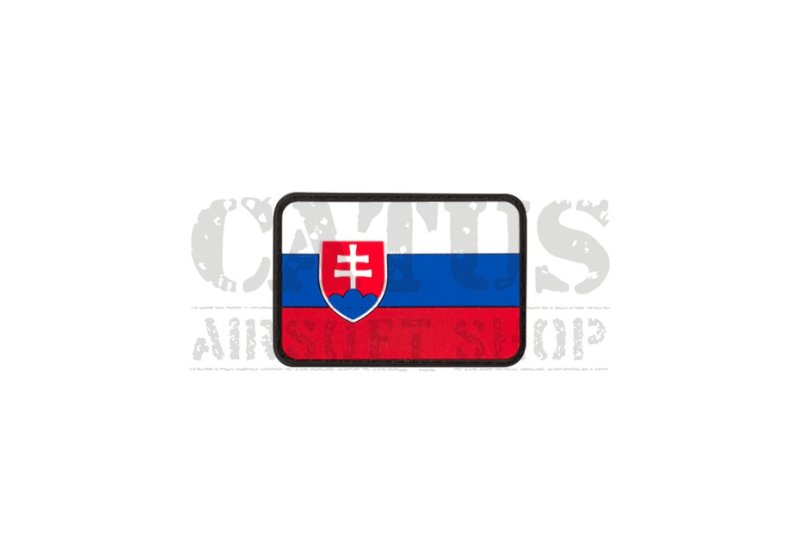 Nášivka na suchý zips 3D Slovenská vlajka Color 