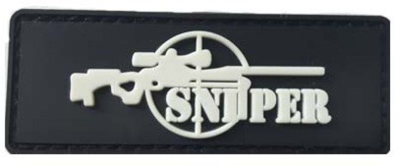 Nášivka na suchý zips 3D Sniper Delta Armory Čierna 