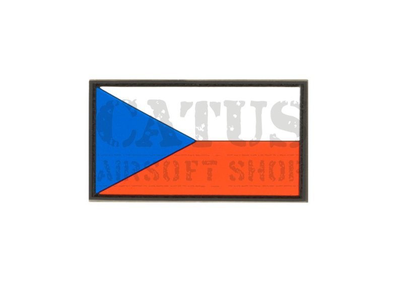 Nášivka na suchý zips 3D Česká vlajka JTG Biela 