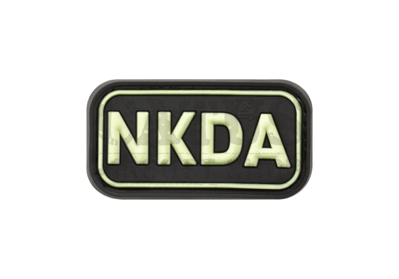 Nášivka na suchý zips 3D NKDA Glow in the Dark 