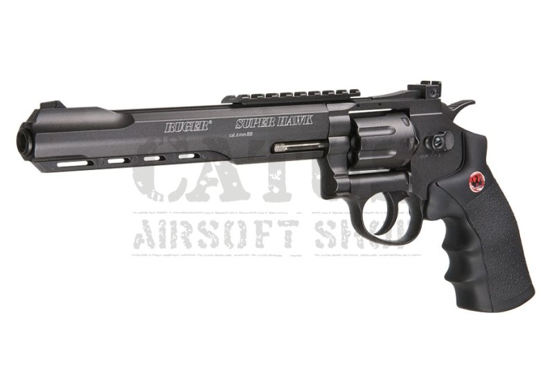 Umarex airsoft pištoľ NBB Ruger SuperHawk 8 Revolver Co2 Čierna 