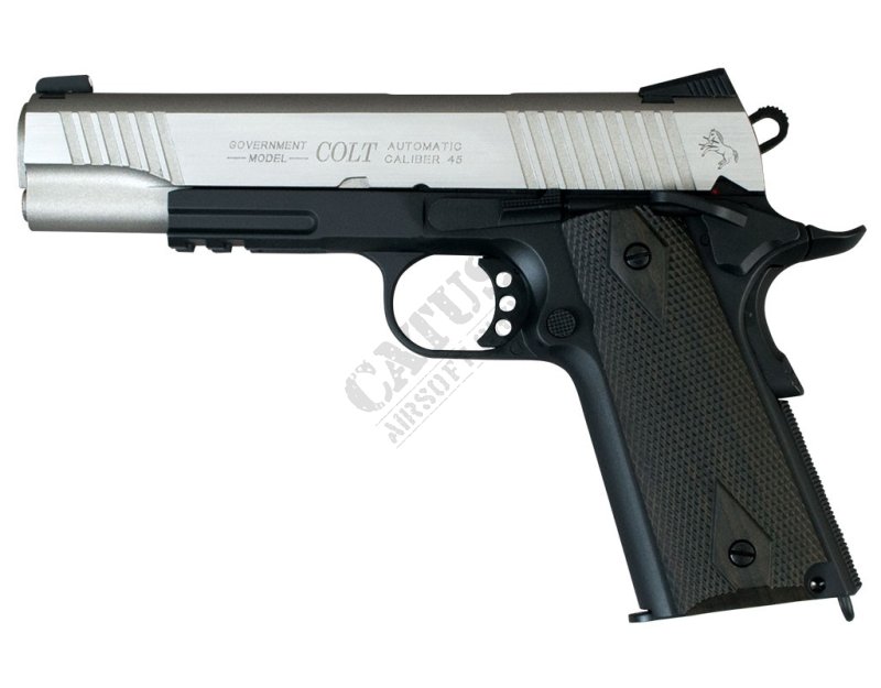CyberGun airsoft pištoľ GBB Colt 1911 Rail Co2 Dual Tone 