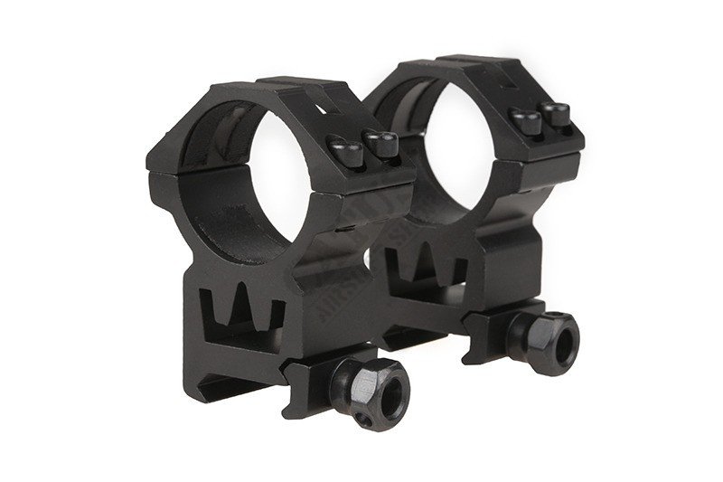 Montážne krúžky 30mm vysoké Theta Optics Čierne
