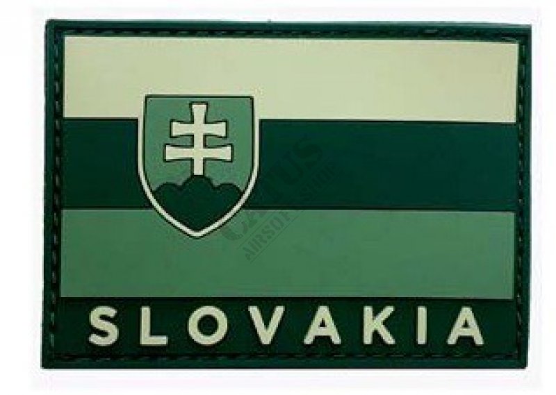 Nášivka na suchý zips 3D vlajka Slovakia Oliva 