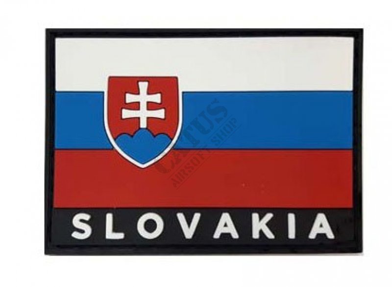 Tépőzáras 3D felvarró Szlovákia zászló Color 