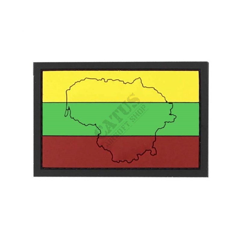 Nášivka na suchý zips 3D Litva vlajka 101 INC  