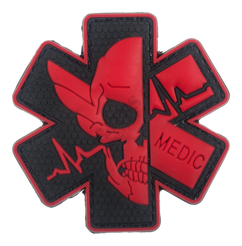 Naszywka na rzep 3D Medic Delta Armory Czerwony 
