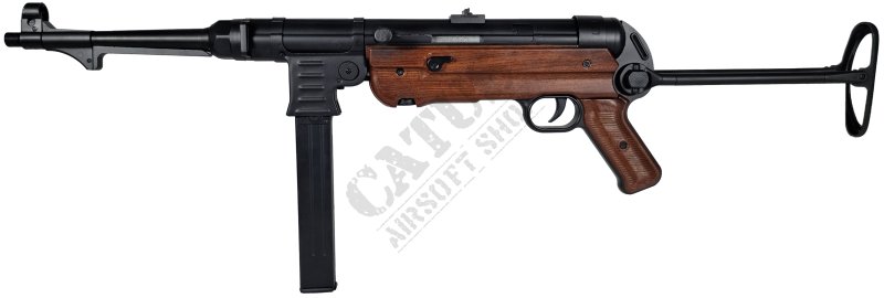 Cybergun airsoft zbraň Schmeisser MP40 GBBR Co2 Čierno-hnedá 