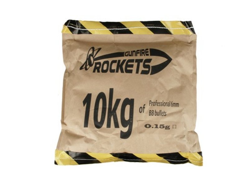 Airsoft guličky BB Rockets 0,15g 66 600ks Biele