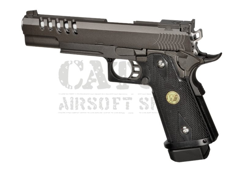 WE airsoft pištoľ GBB Hi-Capa 5.1 K Version Full Metal Green Gas Čierna 