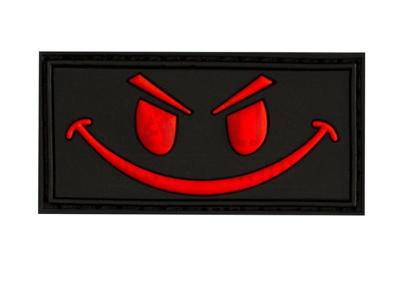 Nášivka na suchý zips 3D Evil Smiley Black Medic 