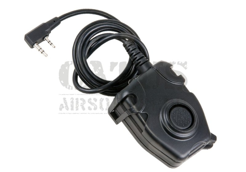 PTT ZPeltor Kenwood Connector Two Pin Z-Tactical Black