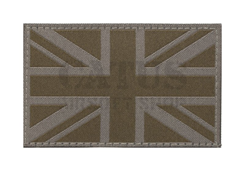 Nášivka na suchý zips Veľká Británia vlajka Claw Gear Dark Grey 