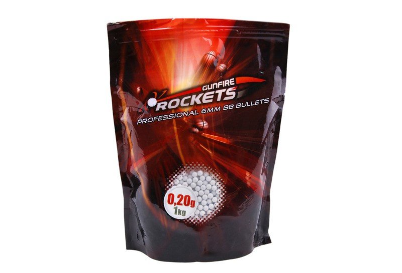 Airsoft guličky BB Rockets 0,20g 5000ks Biele
