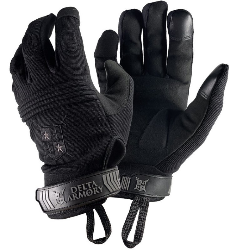 Taktické rukavice Delta Black Ops Čierne S
