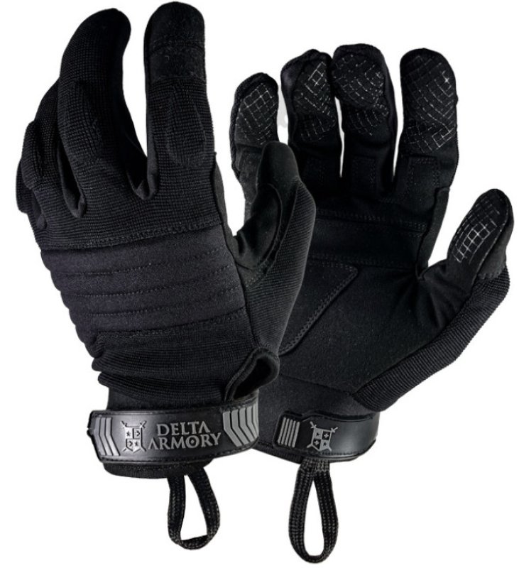Taktické rukavice Delta Tactical Ops Čierne XS