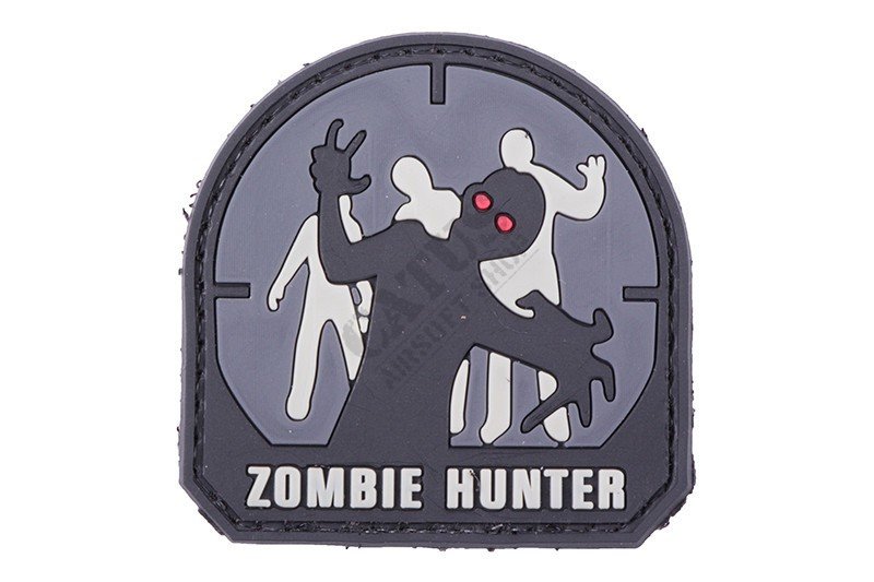 Nášivka na suchý zips 3D Zombie Hunter Čierna 