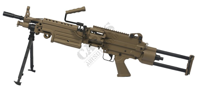 Cybergun airsoftová zbraň FN M249 PARA metal Dark Earth 