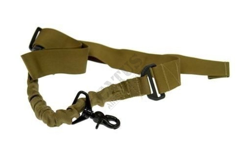 Taktický popruh na zbraň jednobodový bungee Guerilla Tactical Tan 
