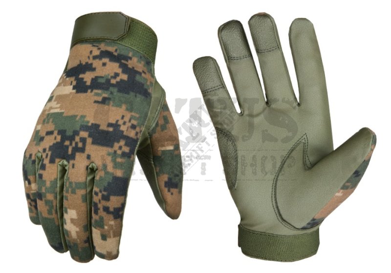 Taktické rukavice All Weather Invader Gear Digital Marpat Woodland L