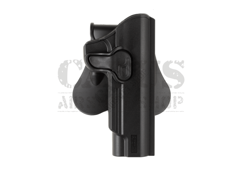 Púzdro opaskové na pištoľ Airsoft Colt 1911 WE, KJW, TM s pádlom Amomax Čierne