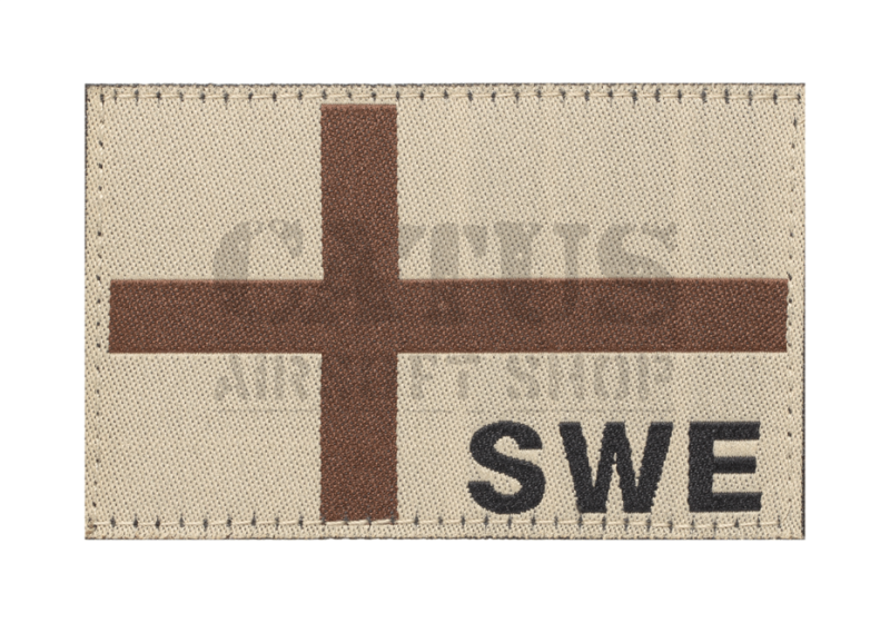 Nášivka na suchý zips Sweden vlajka Claw Gear Desert 