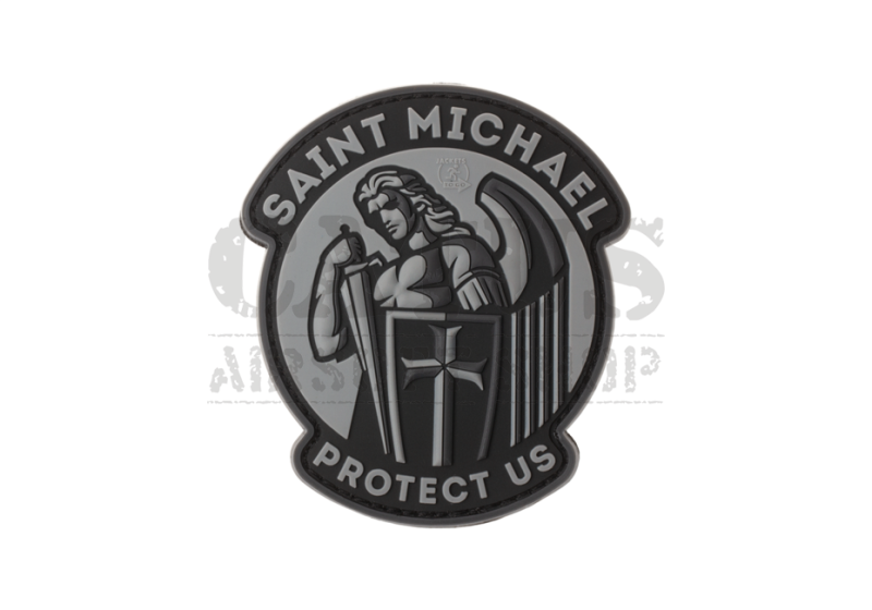 Nášivka na suchý zips 3D Saint Michael Čierna 