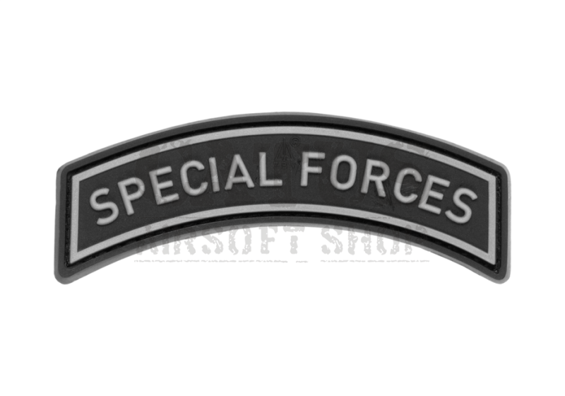 Nášivka na suchý zips 3D Special Forces Tab JTG Čierno-biela 