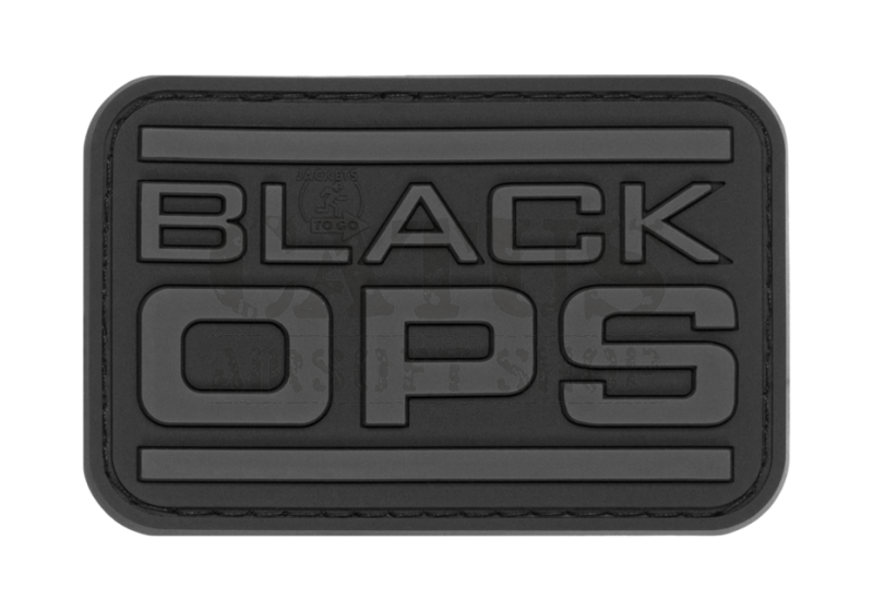 Nášivka na suchý zip 3D Black OPS JTG Černá 