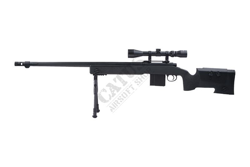 WELL Airsoft Sniper MB4416D s puškohľadom a dvojnožkou  