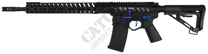 EMG F-1 Firearms airsoftová zbraň UDR-15 AR15 2.0 eSilverEdge Čierno-modrá 