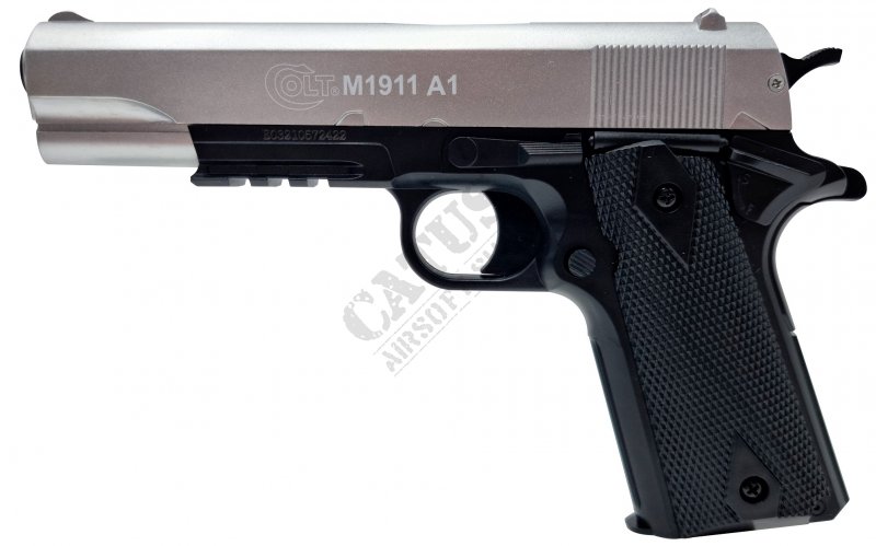 CyberGun airsoft pištoľ manuálna Colt 1911 A1 HPA kovový záver Dual Tone 
