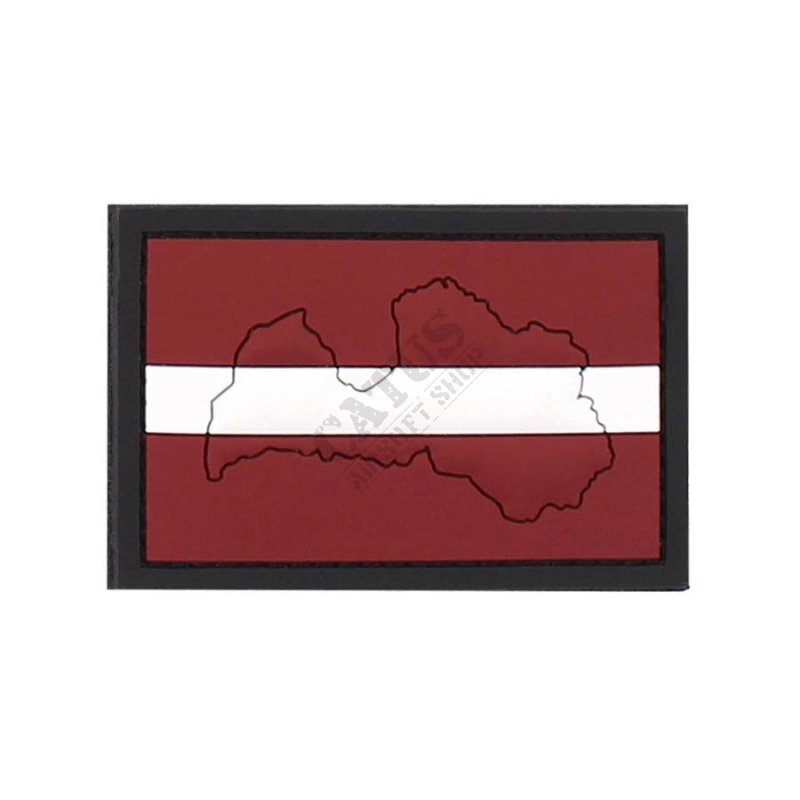 Nášivka na suchý zips 3D Lotyšsko vlajka 101 INC  