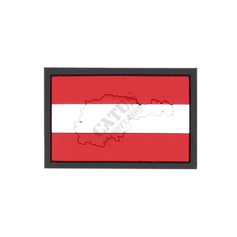 Nášivka na suchý zips 3D Rakúsko vlajka 101 INC  