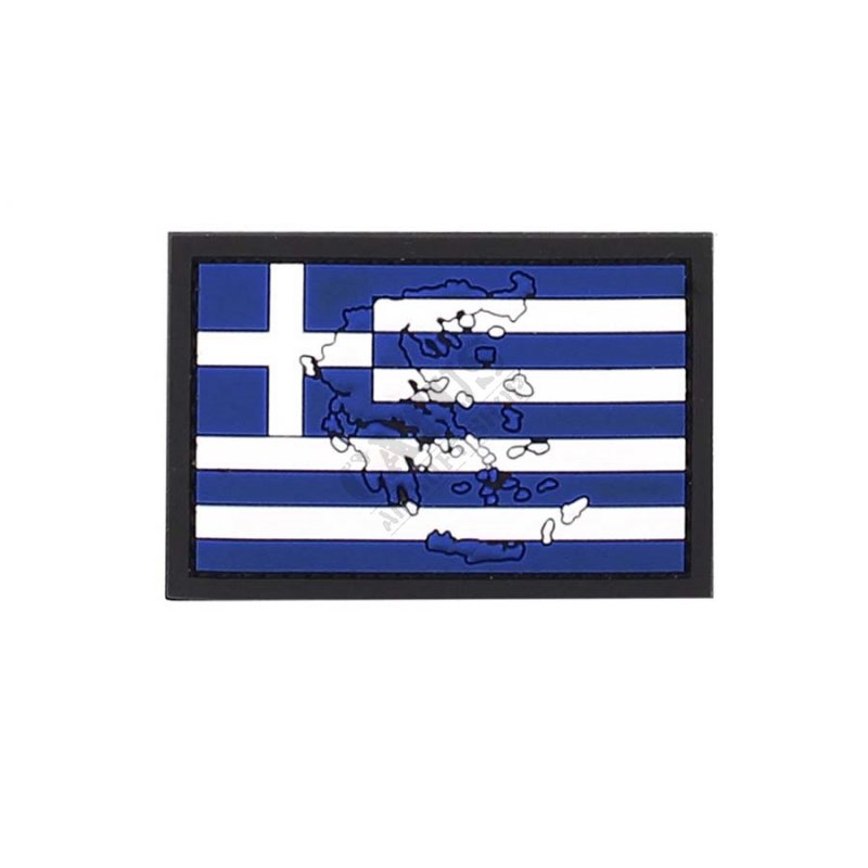 Nášivka na suchý zips 3D Grécko vlajka 101 INC  