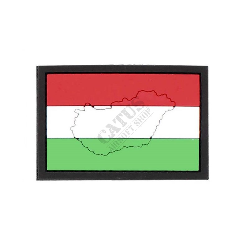 Nášivka na suchý zips 3D Maďarsko vlajka 101 INC  