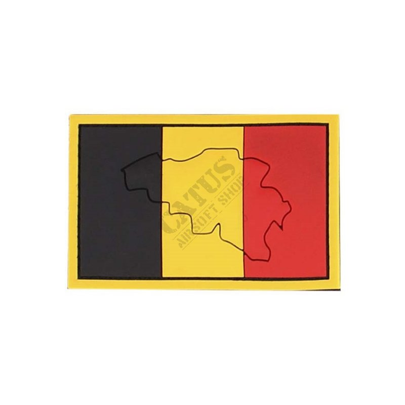Nášivka na suchý zips 3D Belgicko vlajka 101 INC  