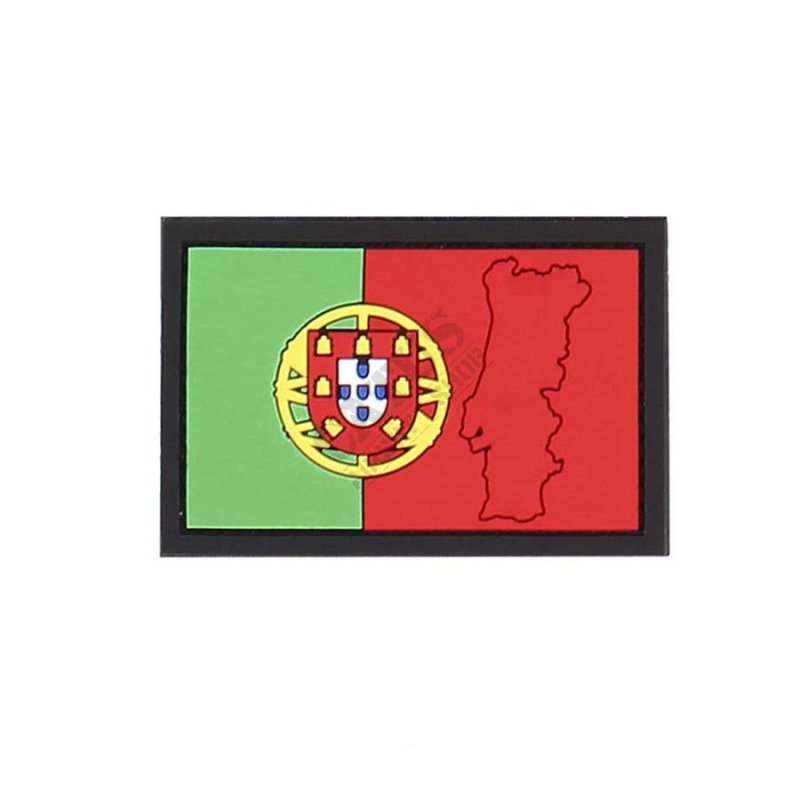 Nášivka na suchý zips 3D Portugalsko vlajka 101 INC  