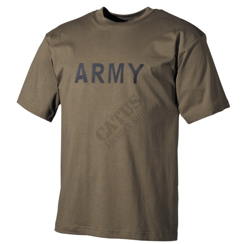 Tričko Army s krátkym rukávom MFH Oliva XL