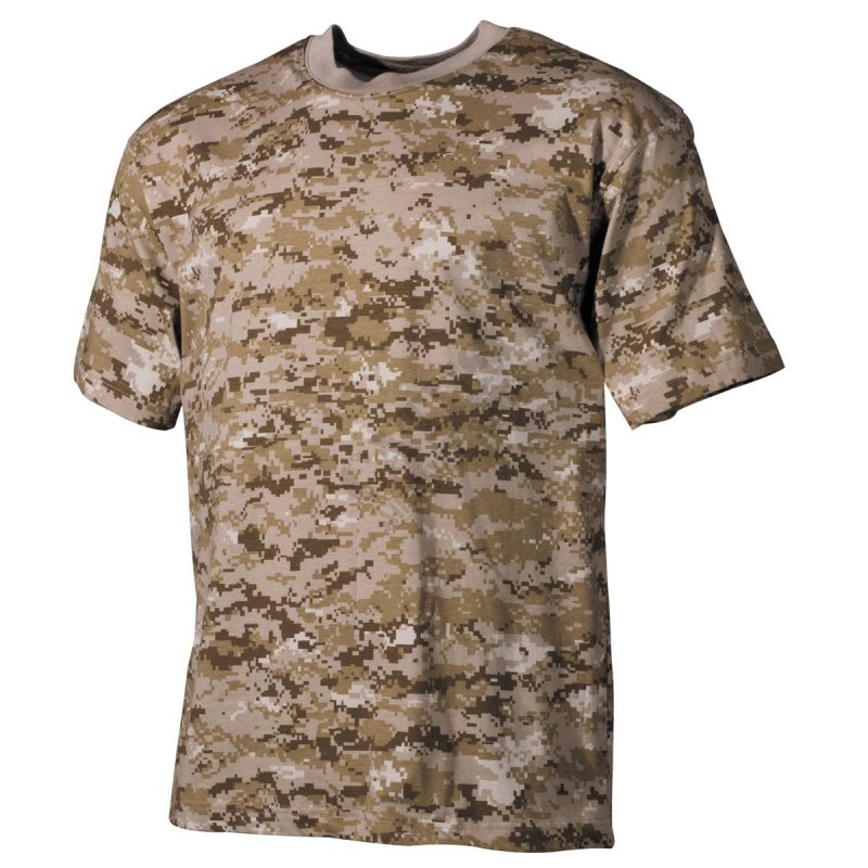 Tričko US s krátkym rukávom MFH Digital Desert M