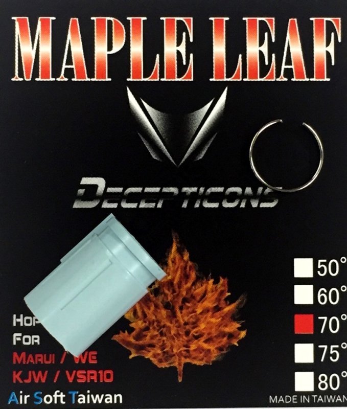 Airsoft Hop-up gumička Decepticons 70° Maple Leaf Modrá 