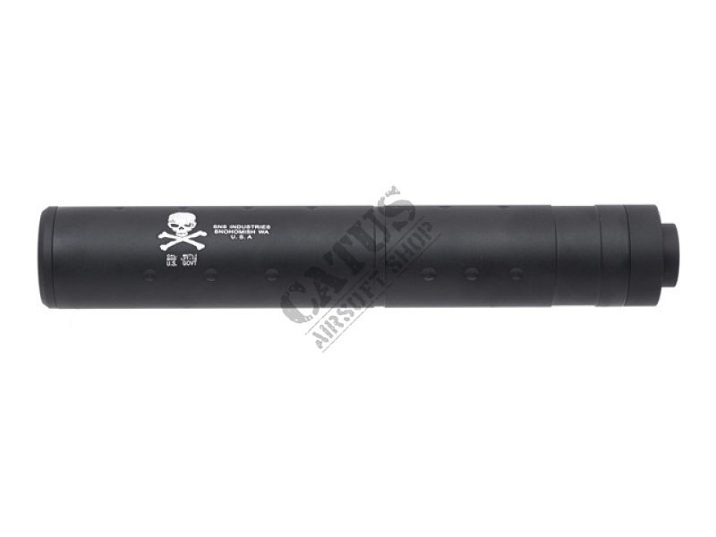 Airsoft tlmič 196x32mm dummy silencer SKULL ACM Čierny