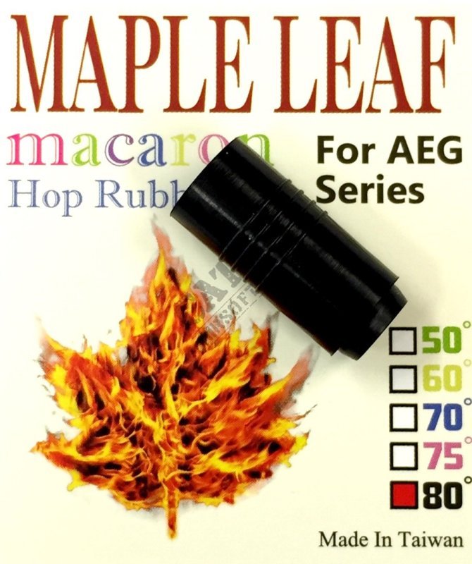 Airsoft Hop-Up gumička Macaron 80° Maple Leaf Čierna Čierna 