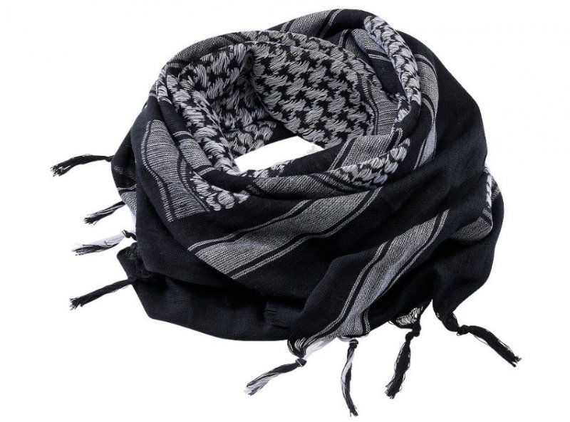 Arafatka Shemag Brandit Čierno-biela 