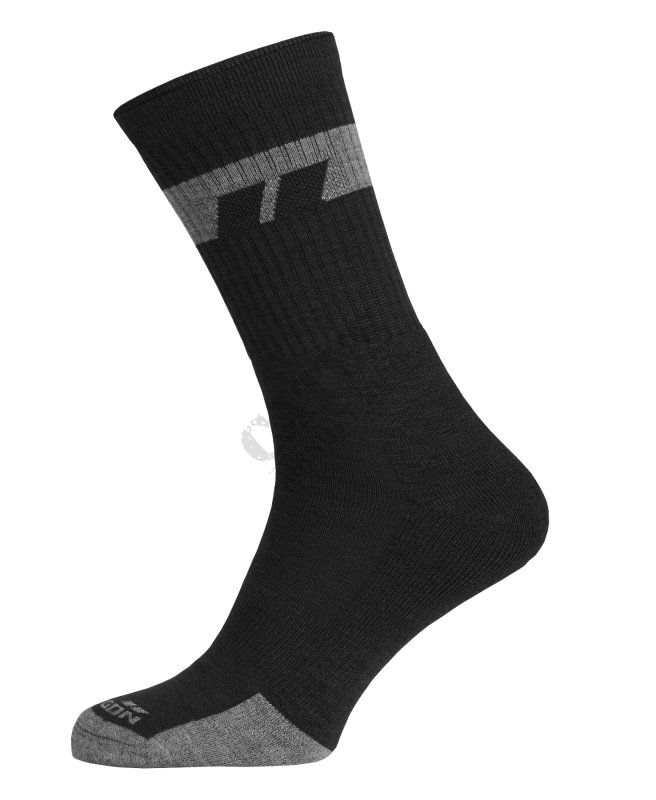 Ponožky Alpine Merino Mid Pentagon Čierna 39-41