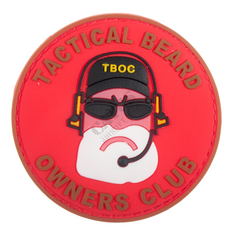 Nášivka na suchý zips 3D Tactical Beard Owners Club Delta Armory Červeno-hnedá 