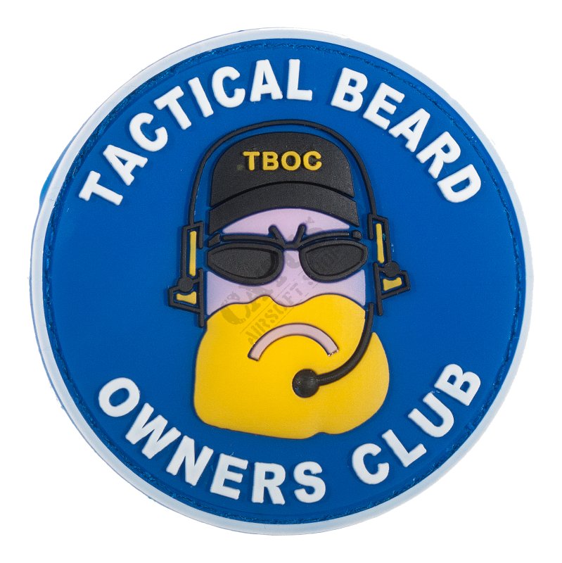 Nášivka na suchý zips 3D Tactical Beard Owners Club Delta Armory Modro-biela 