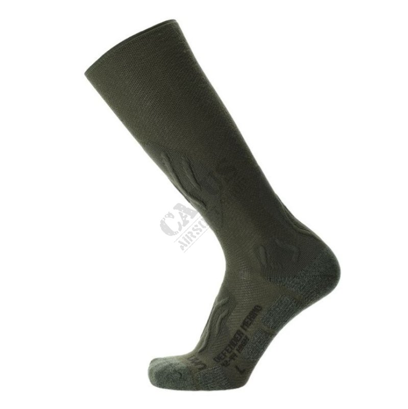 Termo ponožky DEFENDER Merino High UYN Oliva 39-41