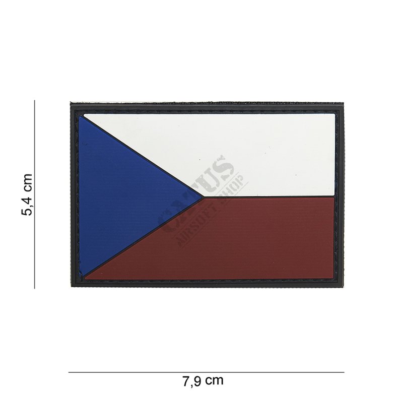 Nášivka na suchý zips 3D Česko vlajka 101 INC  